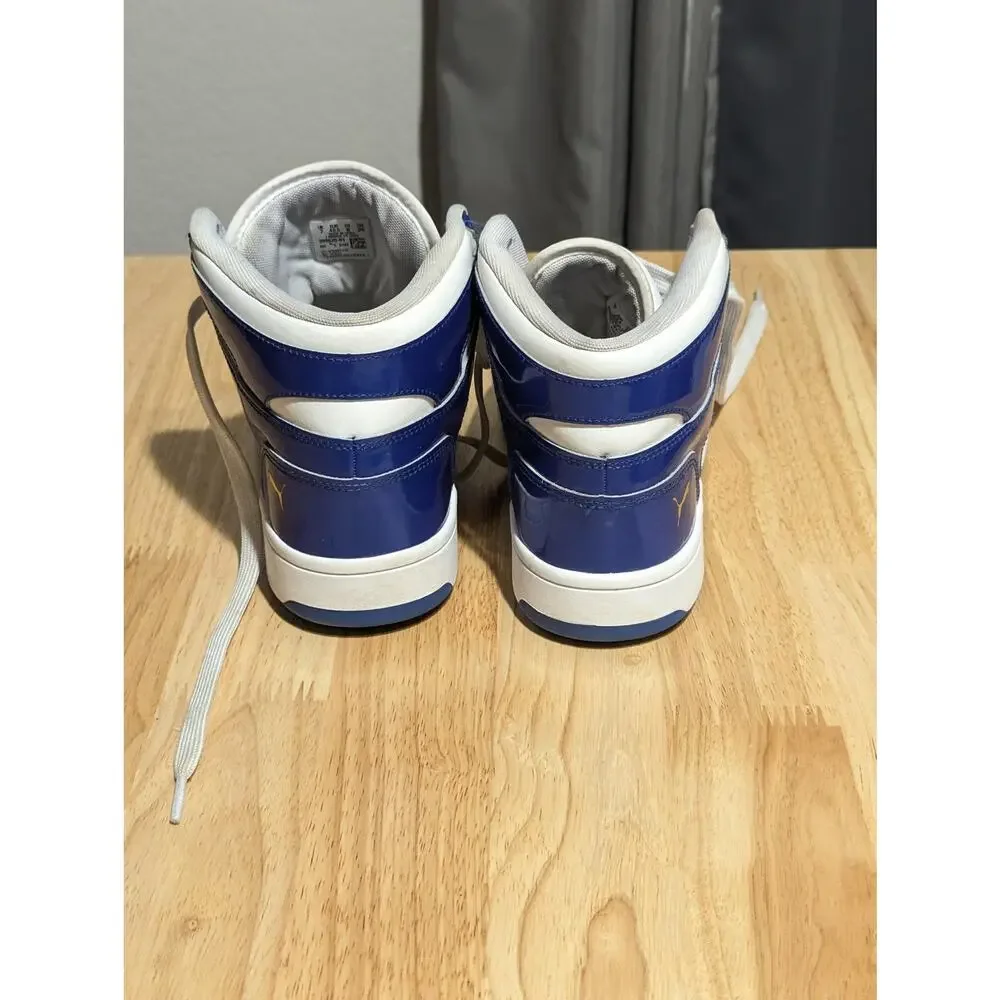Puma SoftFoam+ Shoes Mens 8 Blue White High Top Basketball Sneakers 399620-01